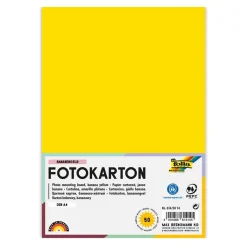 FOLIA Fotokarton bananengelb DIN A4