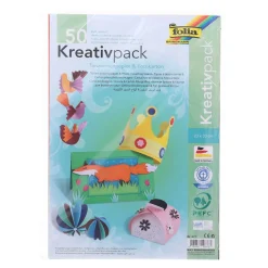 Folia Kreativpack Tonpapier & Fotokarton, 23 x 33 cm, 50Blatt