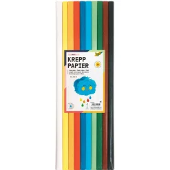 Folia Krepp-Papier basic, 2 m x 50 cm, 10 Stück