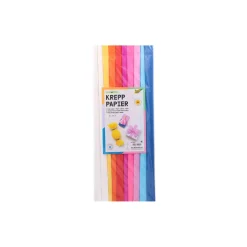 Folia Krepp-Papier mix, 2 m x 50 cm, 10 Stück