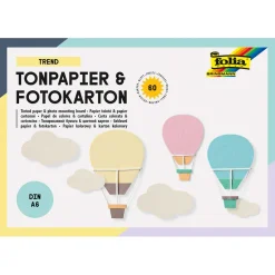 Folia Papierblock Tonpapier & Foto-/Motivkarton A6