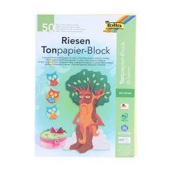 folia® Riesen Tonpapier-Block 50 Blatt