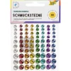 Folia Schmucksteine bunt selbstklebend, 80 Stück