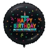 Folienballon Black Confetti, 46 cm