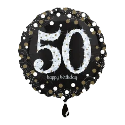 Folienballon Happy Birthday "50"