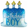 Folienballon HBD Boy Shape, 70 x 60 cm