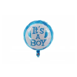 Folienballon It's a boy rund, 45 cm