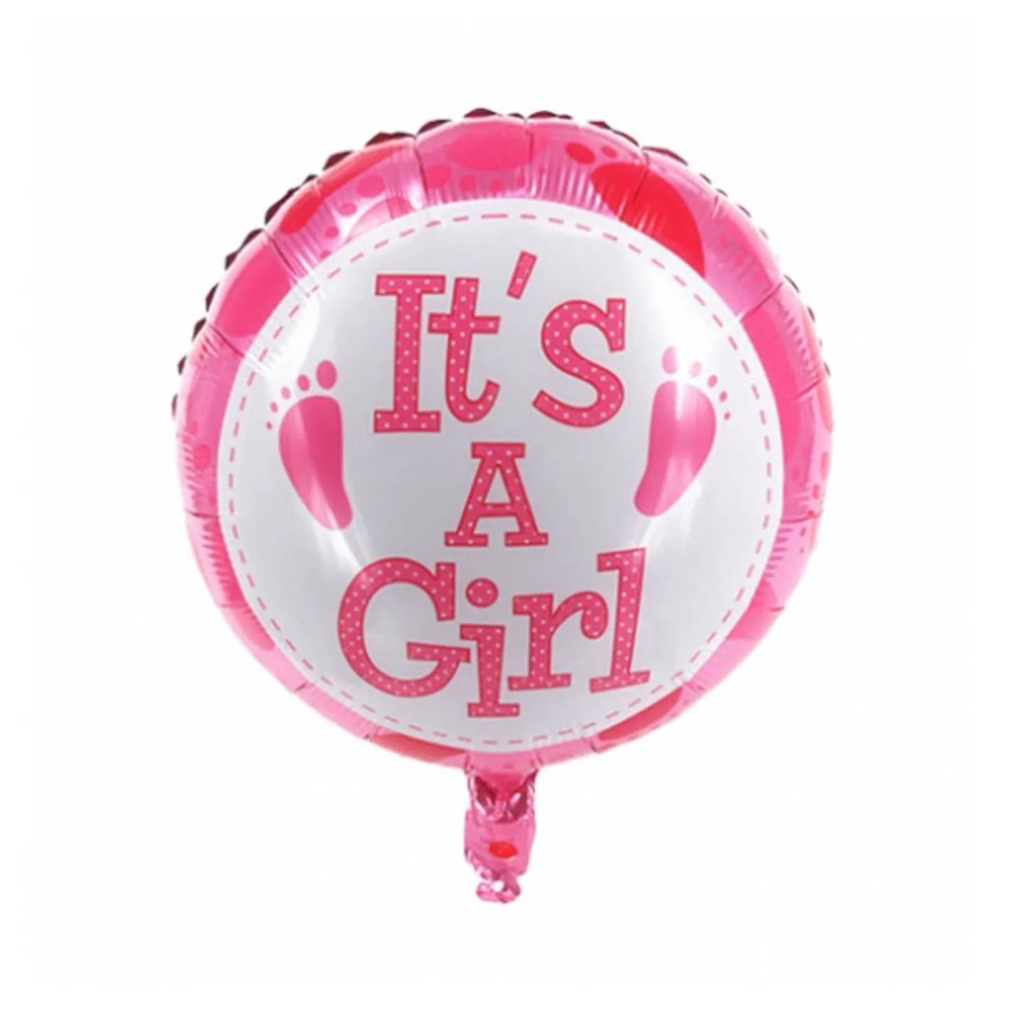 Folienballon It's a girl rund, 45 cm