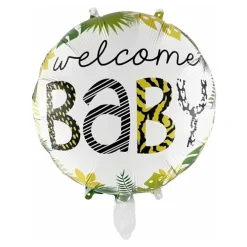 Folienballon Welcome Baby rund, 45 cm