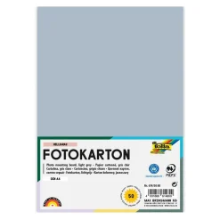 Fotokarton hellgrau DIN A4