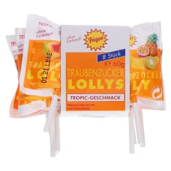 Frigeo Traubenzucker Lollys 8 x 7,5 g