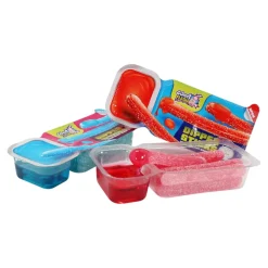 Fruchtgummi Sticks mit Geleedip
