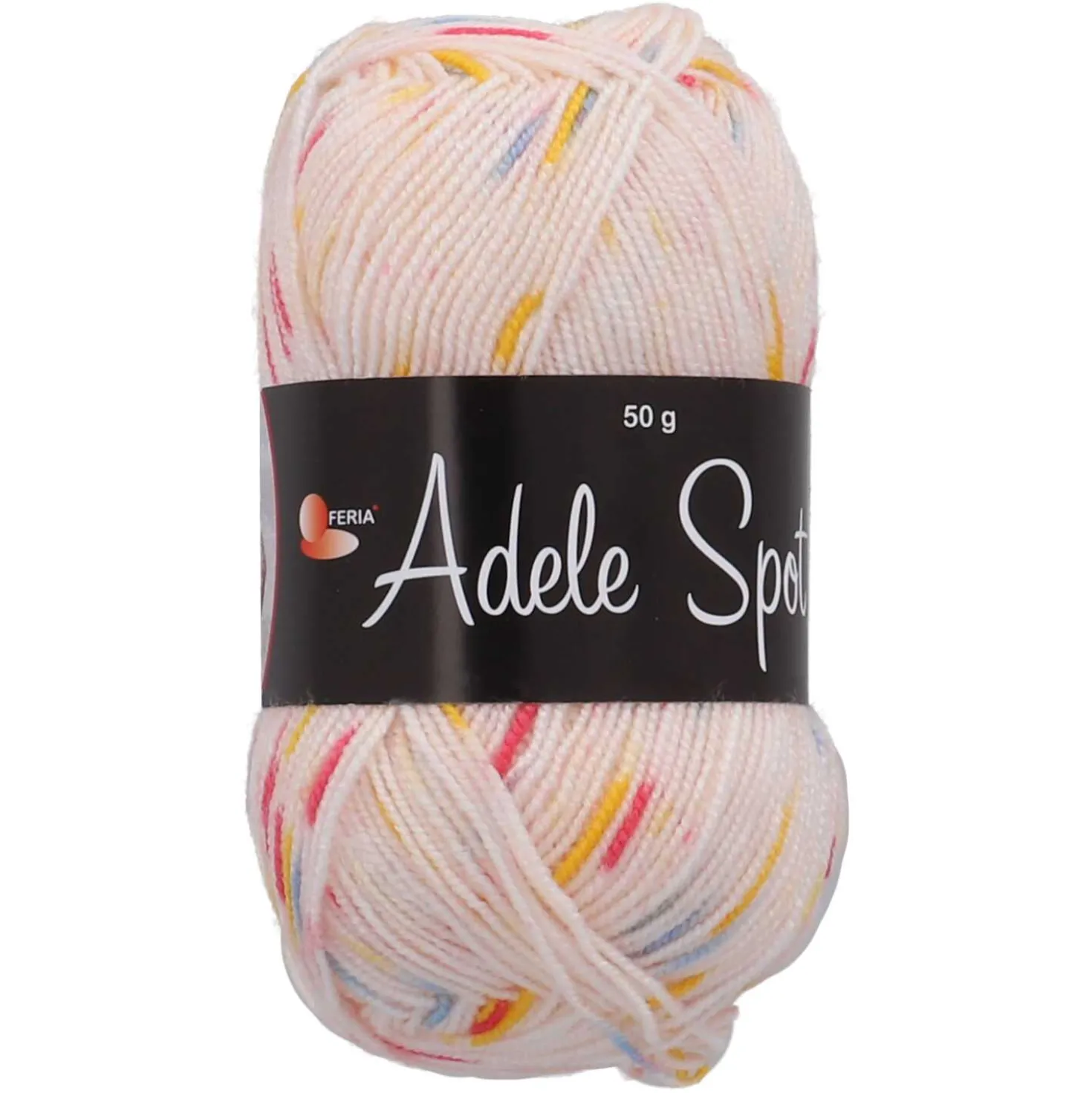 Garn Adele Spot /gelb/blau, rosa, 50 g