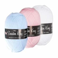 Garn Senator King vers. Unifarben, 400 g