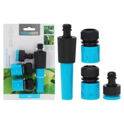 Gartenbrause Spritze/Verbinder, 4-teilig