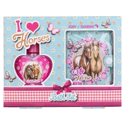 Geschenkbox Badeset Love Horses, 2-teilig