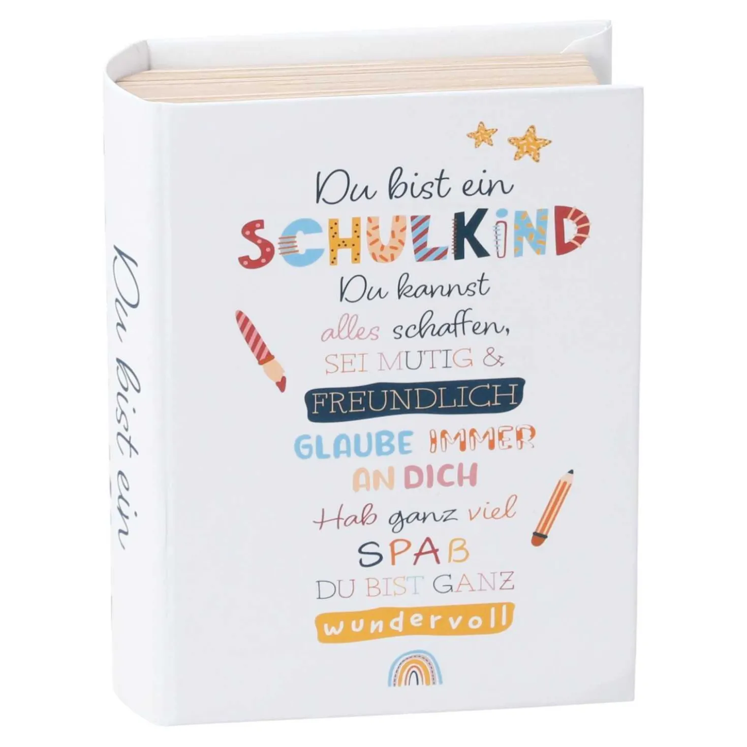 Geschenkbox Schulbuch, Größe 1