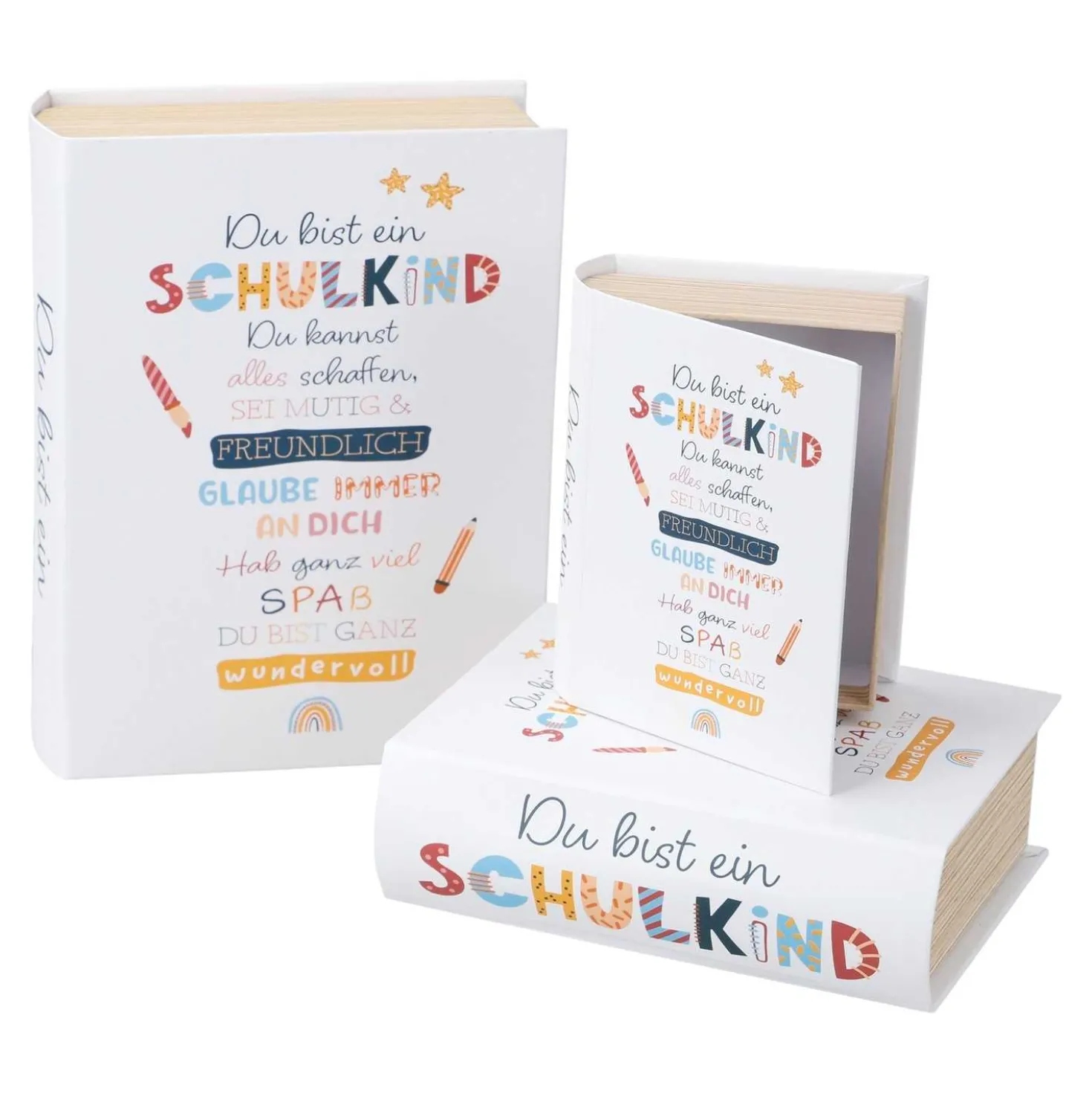 Geschenkbox Schulbuch, Größe 1
