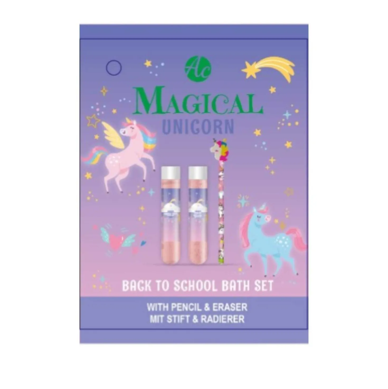 Geschenkset Unicorn Badezusatz in Faulenzer Einhorn