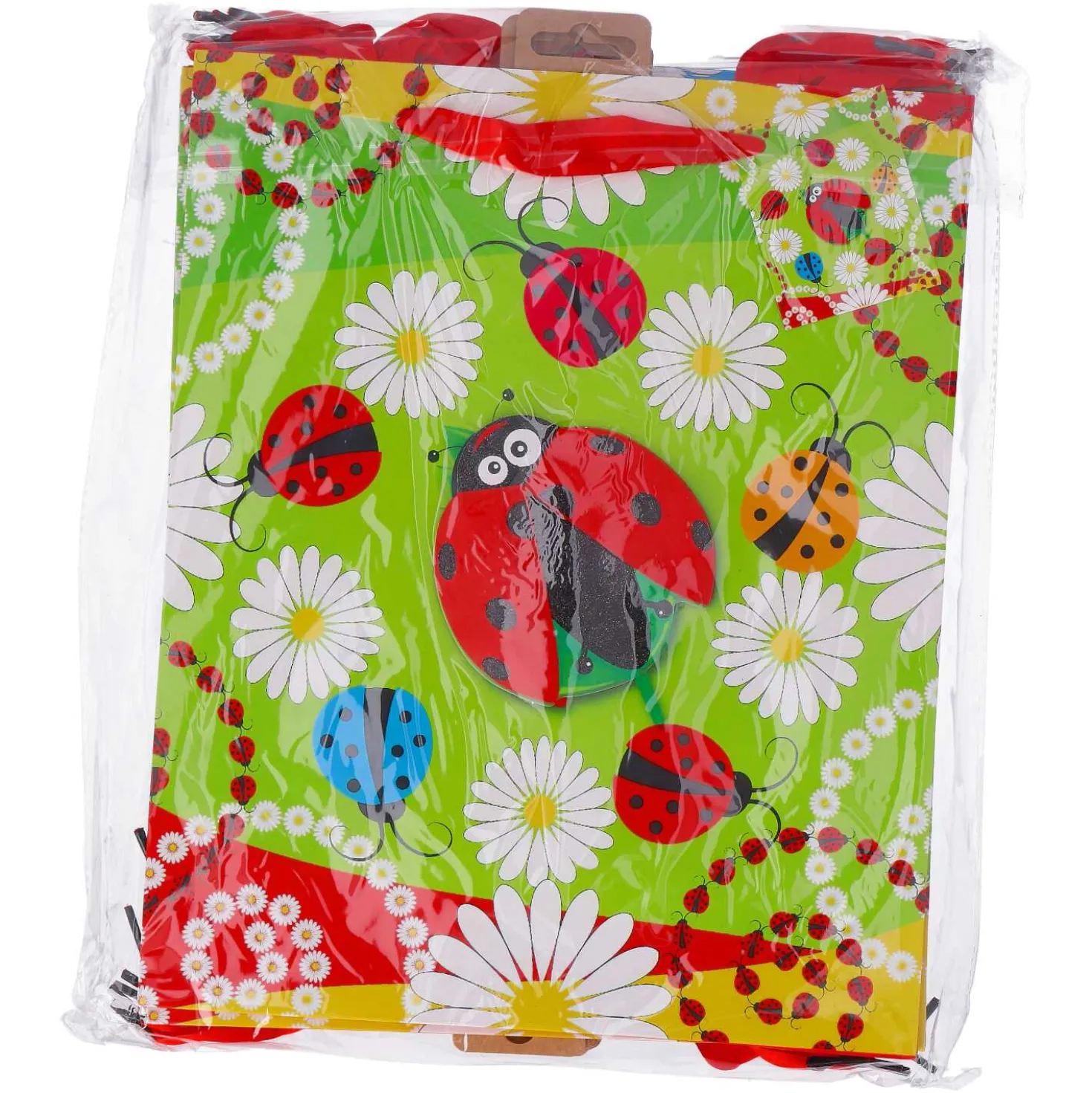 Geschenktüte A4 Glimmer Marienkäfer