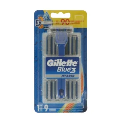 Gillette Rasierer Blue3 Hybrid + 9 Klingen