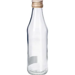 Glasflasche mit Schraubverschluss klar, 200 ml