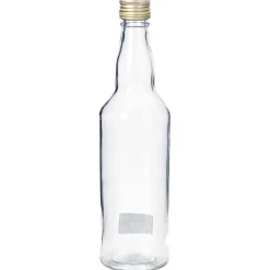 Glasflasche mit Schraubverschluss klar, 500 ml
