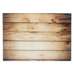 Glas-Schneidbrett 40x30 cm Holz Optik