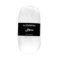 GLENMORE Garn Mara, weiß, 50 g