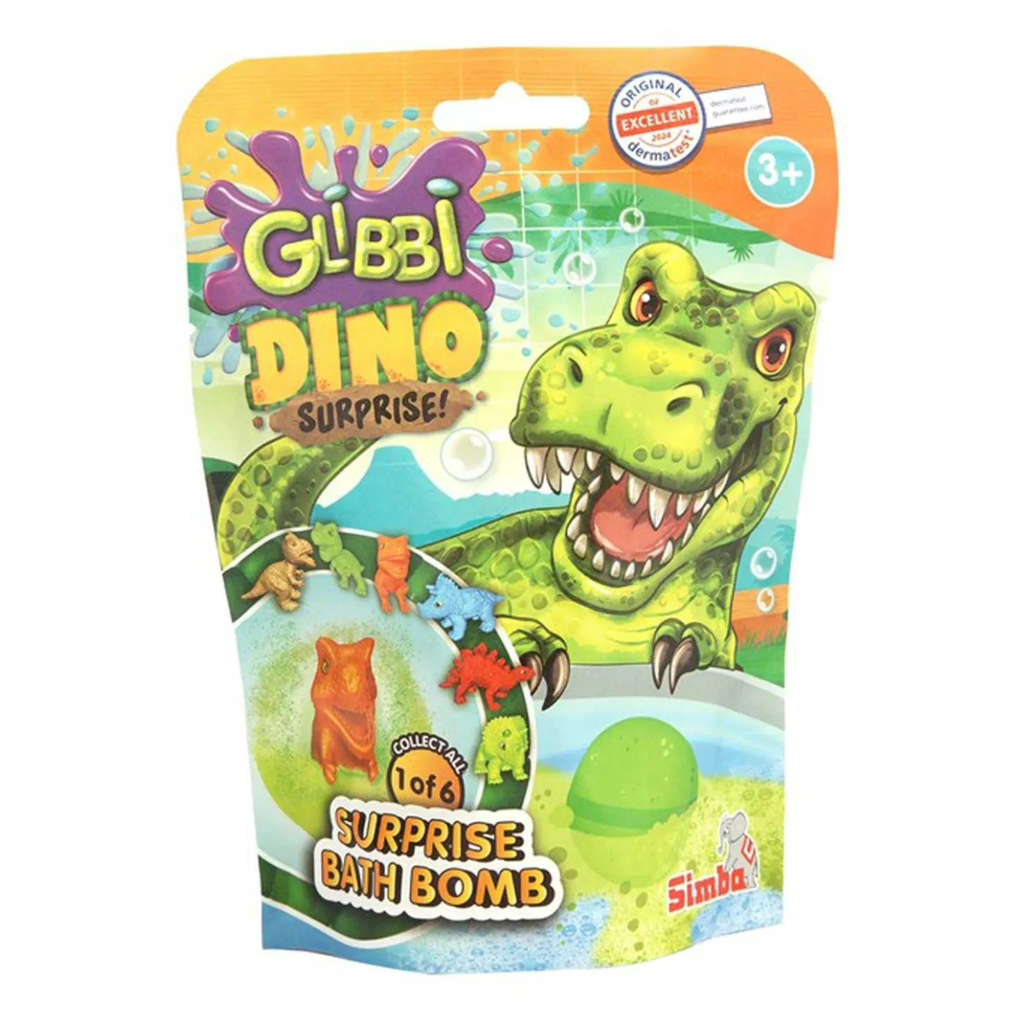 Glibbi Badebombe Dino+Figur