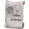 Grabdekoration Schriftrolle