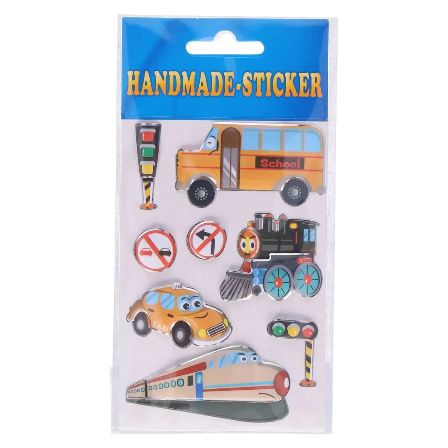 Handmade-Sticker mit 3D-Effekt, 1 Blatt