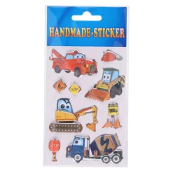 Handmade-Sticker mit 3D-Effekt, 1 Blatt