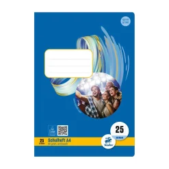 Heft A4 Nr. 25 liniert mit Rand