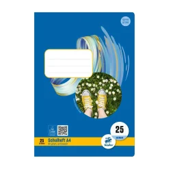Heft A4 Nr. 25 liniert mit Rand