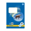 Heft A5 Nr. 8 rautiert mit Rand, 80 g, 16 Blatt