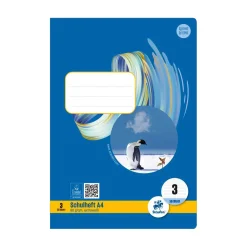 Heft A4 Nr. 3 3. Schuljahr, 80 g, 16 Blatt