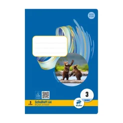 Heft A4 Nr. 3 3. Schuljahr, 80 g, 16 Blatt