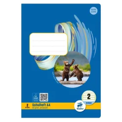 Heft Nr. 2 farbig hinterlegt A4, 80 g, 16 Blatt