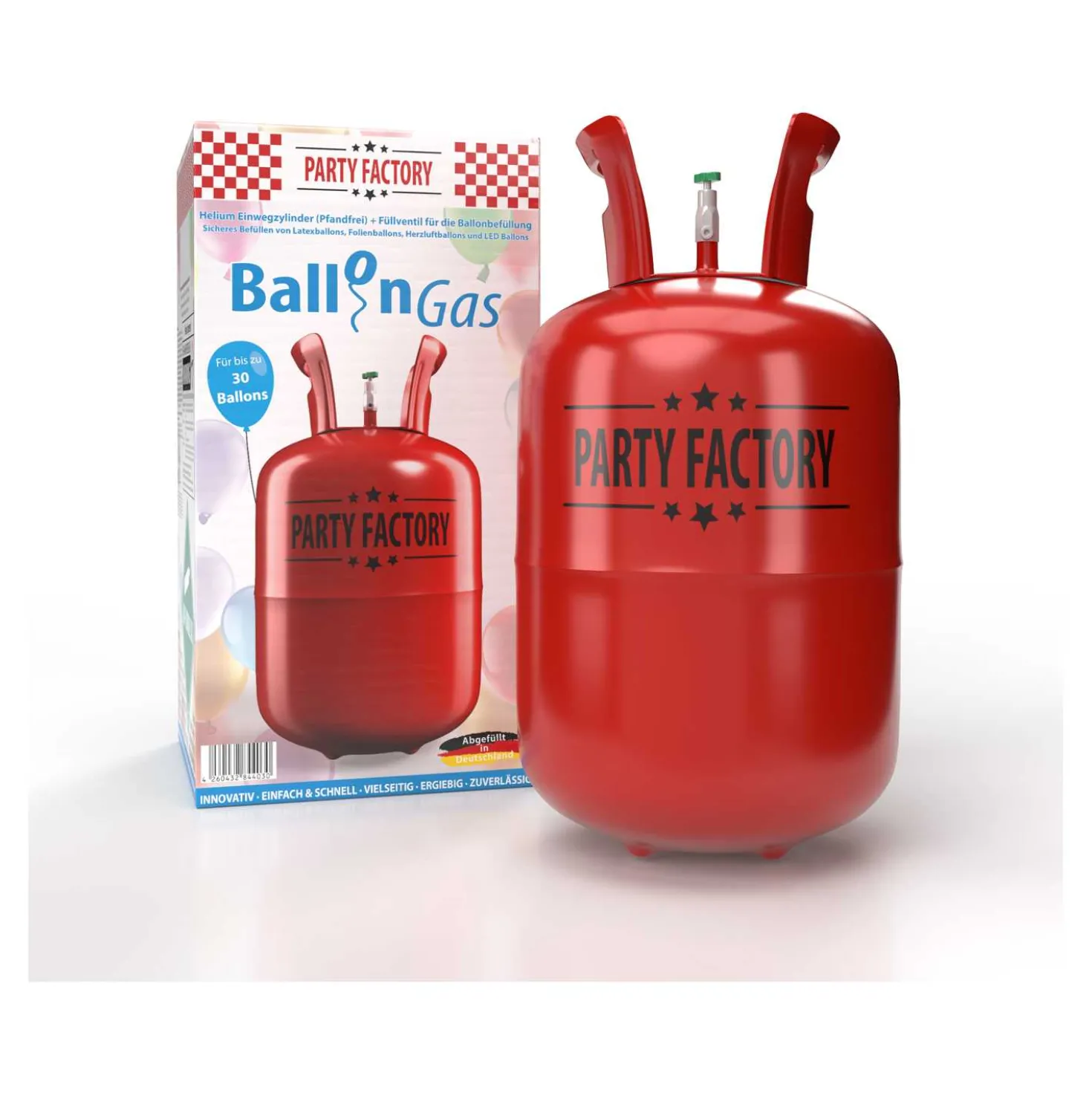 Heliumflasche bis zu 30 Ballons