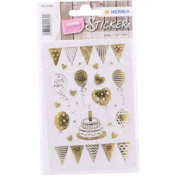 Herma Home Sticker Birthday Party, transparent, 1 Blatt