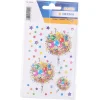 Herma Magic-Sticker Blumen und Sterne mit Glitzersteinchen, 1 Blatt