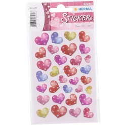 Herma Magic Sticker Punkteherzen, 1 Blatt