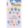 Herma Sticker Bunte Luftballons beglimmert 16 Sticker auf, 1 Blatt
