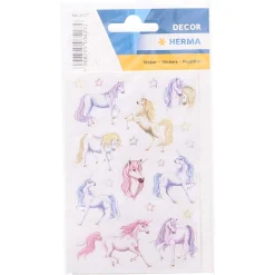 Herma Sticker Einhörner beglimmert, 2 Blatt
