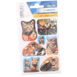 Herma Sticker Katzenfotos, 3 Blatt