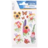 Herma Sticker moderne Blumen, 3 Blatt