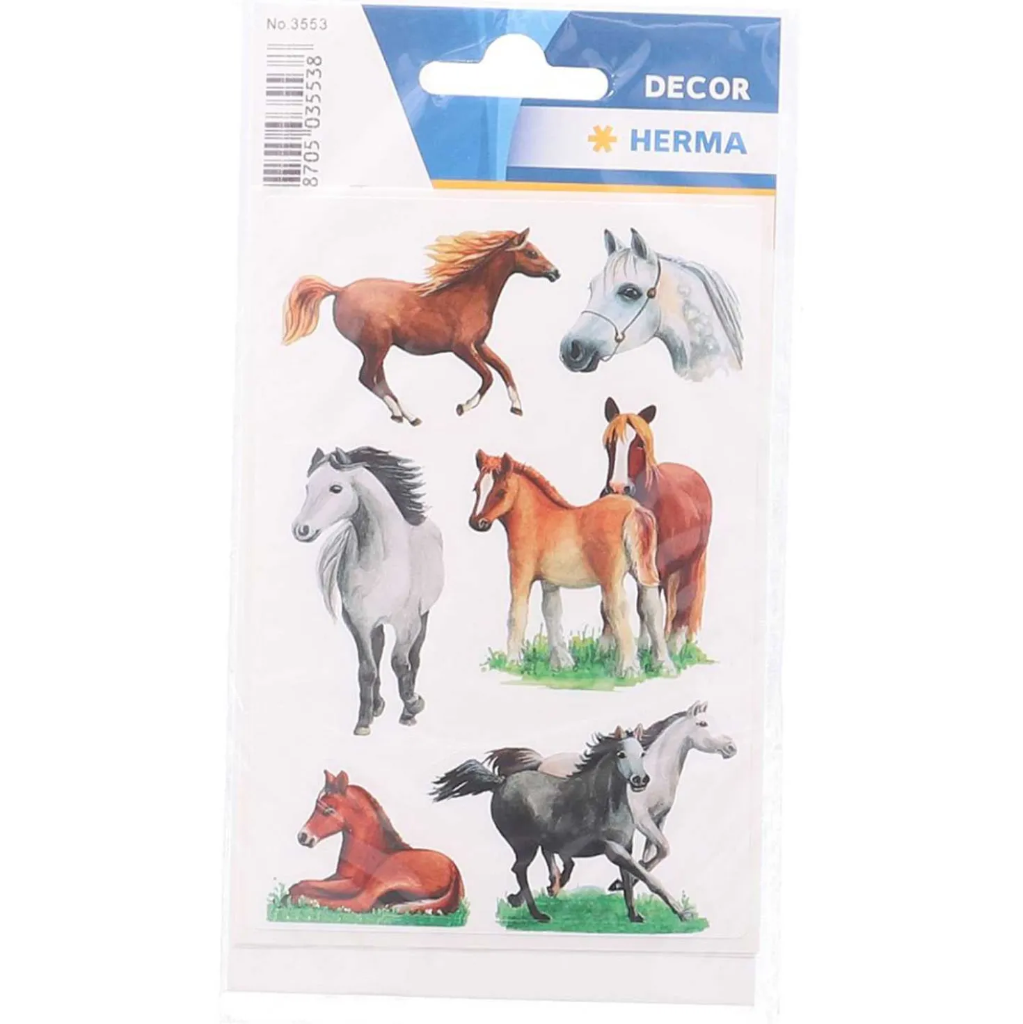 Herma Sticker Pferderassen, 3 Blatt