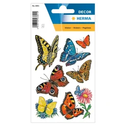 Herma Sticker Schmetterling, 3 Blatt