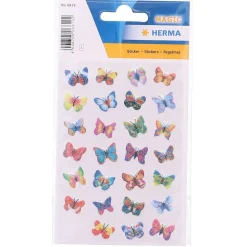 Herma Sticker Schmetterlinge beglimmert, 1 Blatt